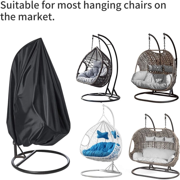 Outdoor Hanging Egg Cover XXL Two Person Hanging Chair Waterpro