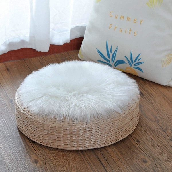 Faux fårskinn ullmatta, imitation fleece matta fluffig mjuk lång