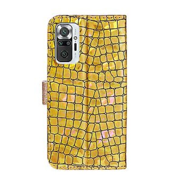 Læderetui til Xiaomi Redmi Note 10 Pro (Guld)