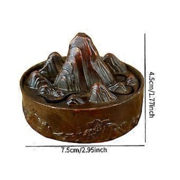 Bjerg Røgelseskar Meditations Ornament Skrivebord Legering Spole Røgelsesbrænder Holder
