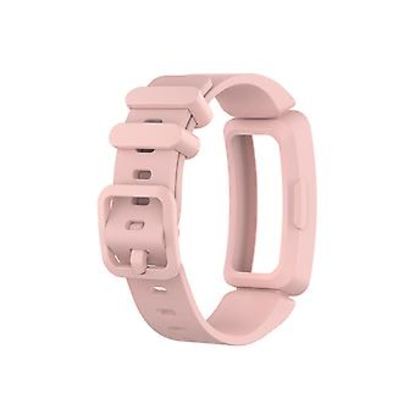 Älykello Silikon Ranneke Fitbit Inspire HR:lle (Valkoinen) (Vaaleanpunainen)