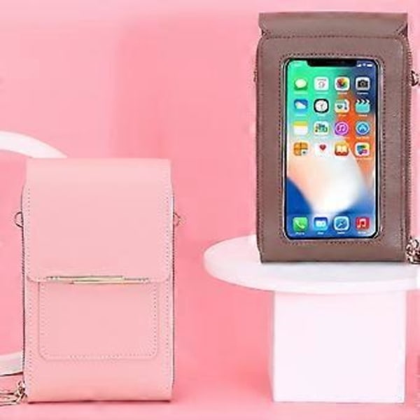 Mobiltelefon Touchscreen-fodral för upphängning med justerbar axelrem, för kontorsarbete (Blå)