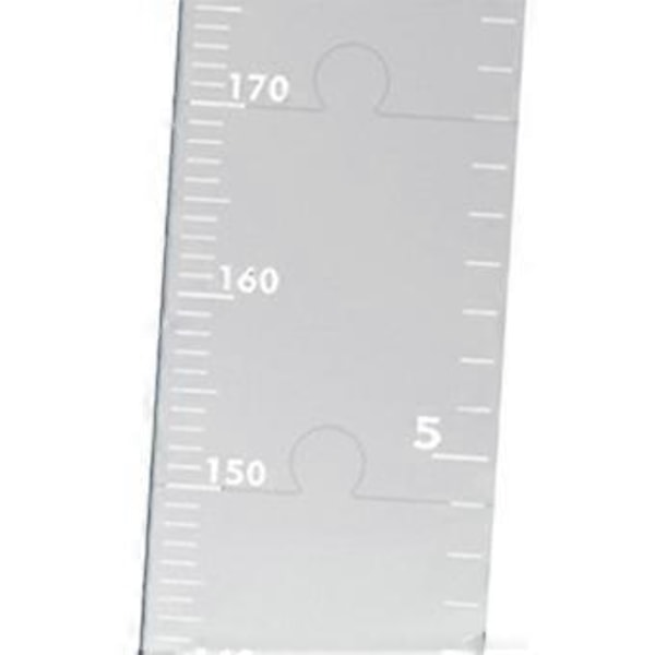 Børnevækstdiagram Spejl Højde Lineal Brudsikker Multifunktionel til Fuld Kropsmåling DIY Sammenføjning Børnehave Vægdekoration (Stil D)