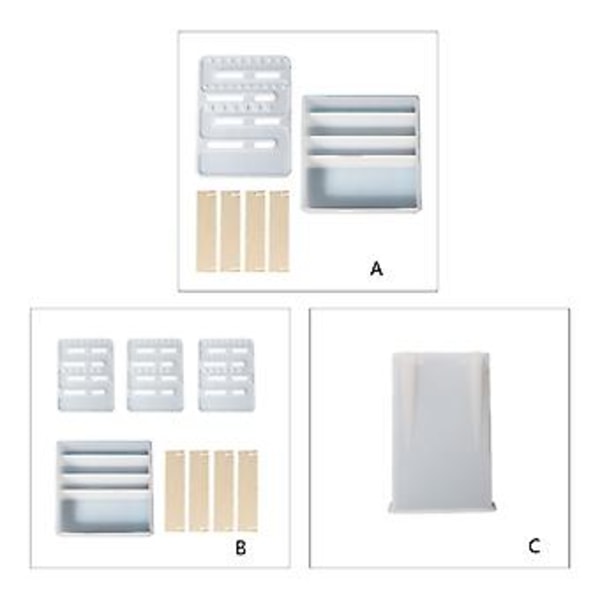 Resin Støbeforme Øreringe Organizer Smykke Display Stand Silikoneform Epoxy Støbeforme (A)