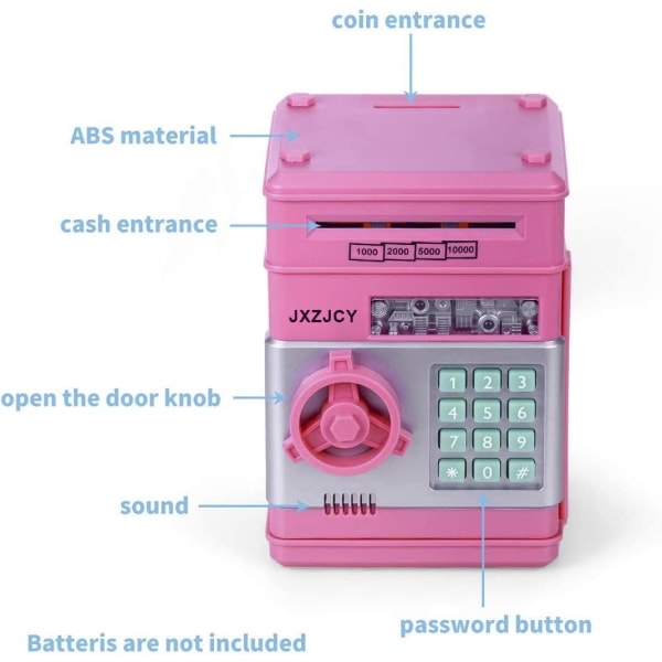 Säästölipas lapsille, elektroninen salasanasäästölipas ATM-rahakassa