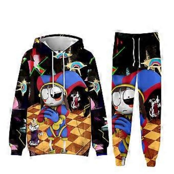 The Amazing Digital Circus Hooded 3D Sweatshirt Set R(3XL Vuxen)