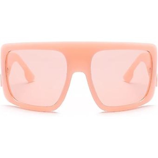 Ubiuo Stora Kvadratiska Baddie Överstora Solglasögon för Kvinnor Skydd Herrmode Platt Topp Wrap Baddie Shades B5040