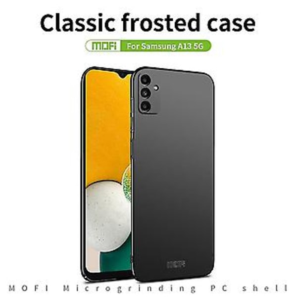 For Samsung Galaxy A13 5g Mofi Frost PC Ultra-tynn Hard Case (Svart)