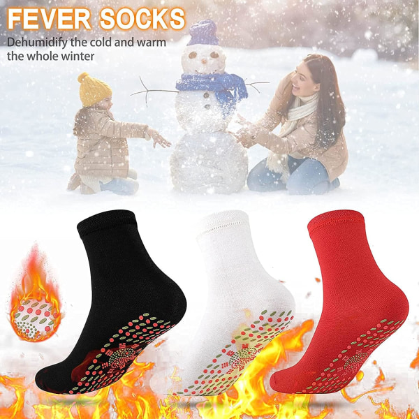 Heated Socks for Men and Women - Tourmaline Heated Socks - Winter