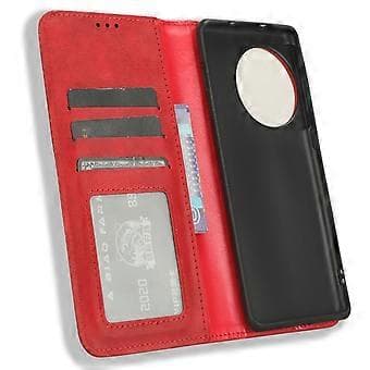 Til OnePlus Ace 2 Pro 5G Retro PU-skinnveske Støtsikkert lommebokstativ Telefondeksel (stil B)
