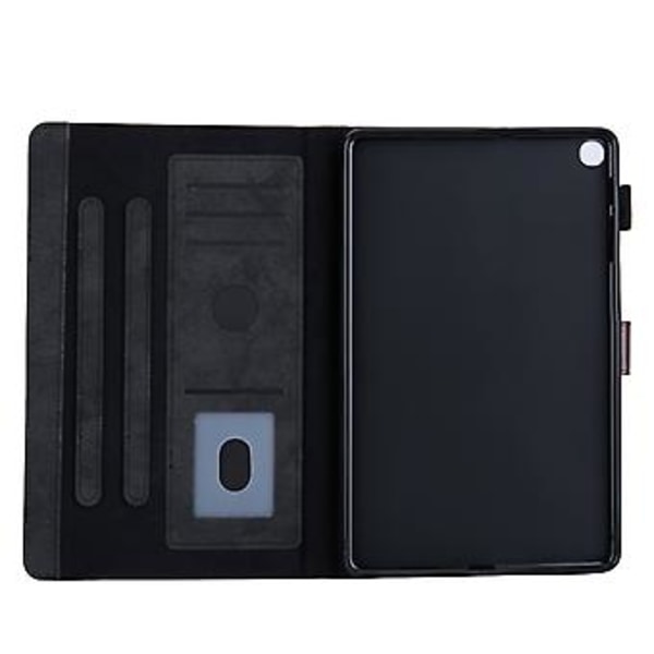 Lærtablettveske for Samsung Galaxy Tab A9 (Svart)