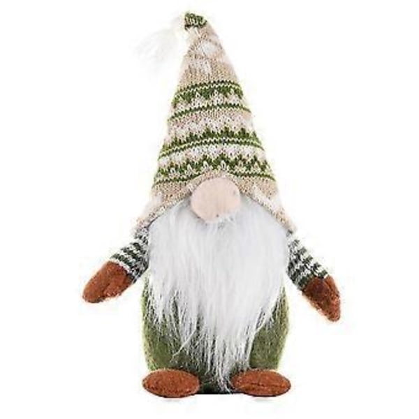 Ansiktslös Tomtedocka Julklapp Jul Tomte Ornament Stående Fönsterdekoration