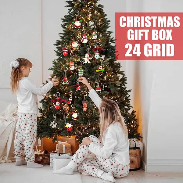 Julkalender Jul, 24 dagar nedräkning miniatyr nyckelring B