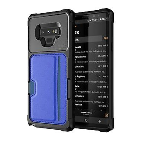 Kortholder Case til Samsung Galaxy Note9 (Blå)