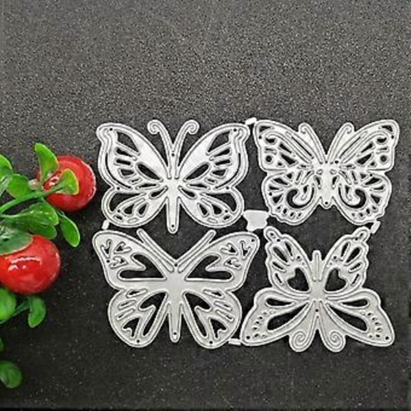 Hullet til Butterfly Skæreforme Stencil Scrapbooking DIY Album Stempel Papir Kort til Håndlavede Hilsenskort Prægning Dekoration Håndværksprojekter