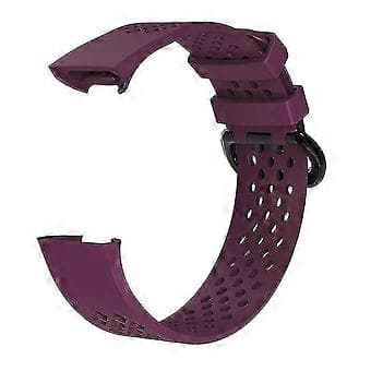 Armband kompatibelt med Fitbit Charge 3 (lila)