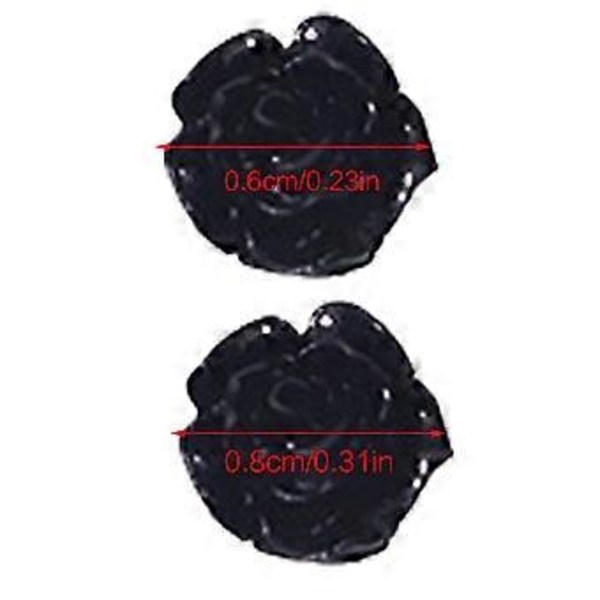 Camellia Nagelberlocker 3D Blomma Nagelkonst Berlocker Manikyr Nagelkonst Tillbehör Nageldekoration DIY Nageltillbehör för Kvinnor (6mm camellia ab colo)