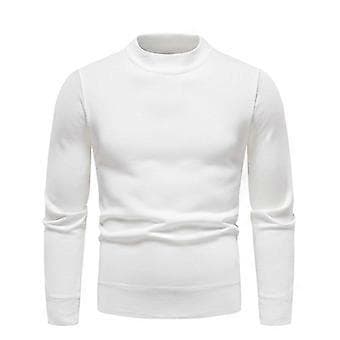 Efterår Vinter Herre Pullovers O Hals Sweater Mode Slim Fit d Co/YY(M Grøn)