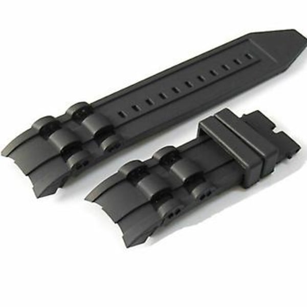 26mm Svart Gummiklockarmband För Invicta Pro Diver Collection Chronograph( )