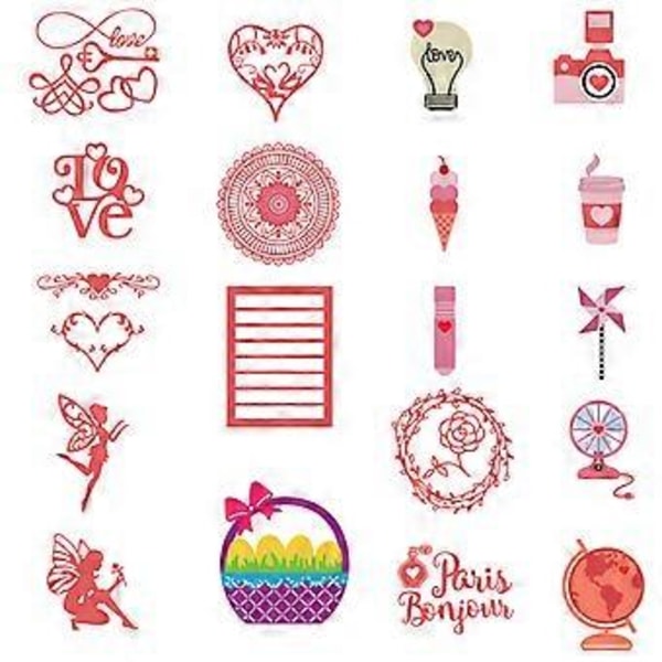 Metal Skæreforme Stencil Prægning Scrapbooking Julealbum Papirkort