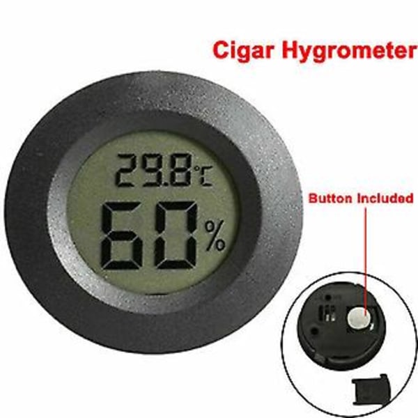 Mini Digital LCD Termometer Hygrometer Luftfuktighet Temperaturmätare Inomhus Testare( )