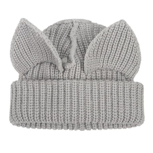Katteørehue Sød Beanie Hat Strikket Hætte Varmt Slouchy Hæklet Hat