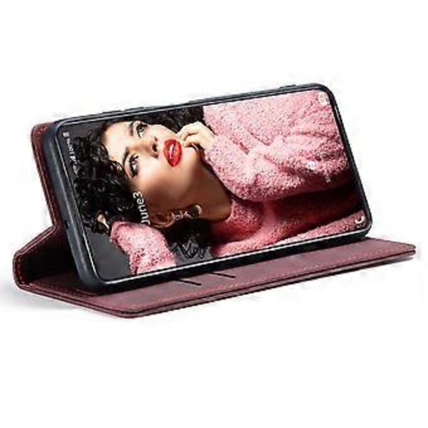CASEME 013 Series Flip Wallet Läder Telefonfodral för Samsung Galaxy A71 (Stil B)