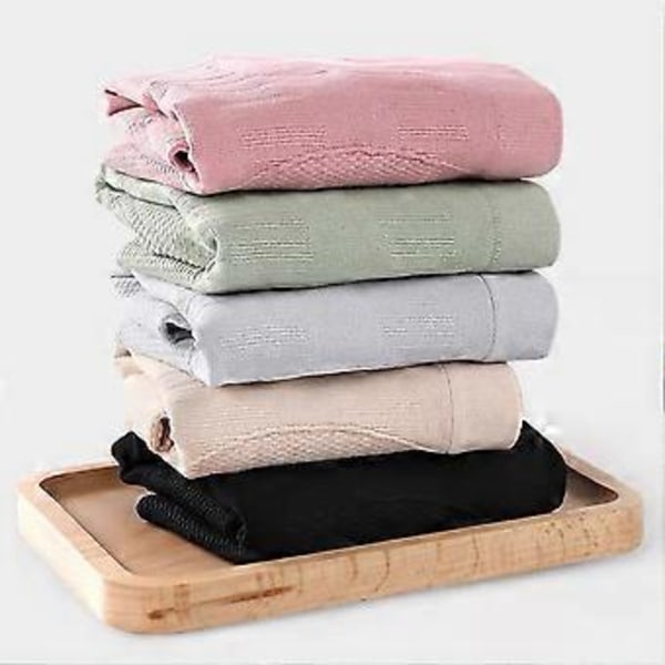 Åtstramande och kroppsformande trosor XL Svart Flerfärgad Rosa Midja Grön Aprikos Tyg Grå Grafen Bomull Damtrosor (XL Rosa)