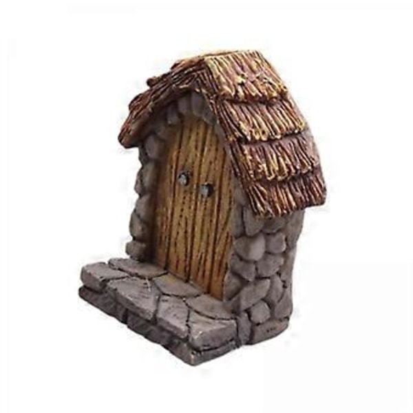3x Miniature Have Dør Græsplæne Ornament Fe Dør til Hjem Stue Baghave Stil A