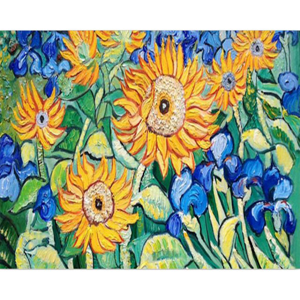30 × 40 Oljemålning solros diamantmålning (30 * 40,