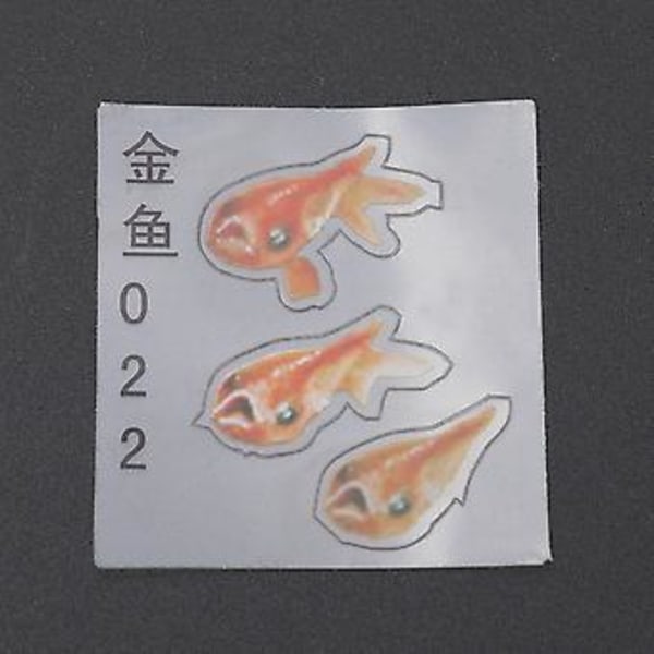Fascinerende 3D Gullfisk Klistremerke DIY Simulert Fisk Landskap Klistremerke 4 stk Selges (022)