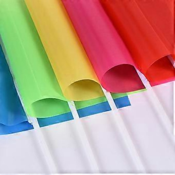 50 st Handhållna Fyrkantsflaggor Enfärgad Miniflagga Festtillbehör Festfirande Flaggor (Blå)