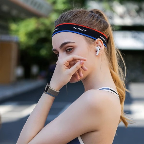 Bleu Gris Armband boucle Trail-kompatibel med Apple Watch Ult
