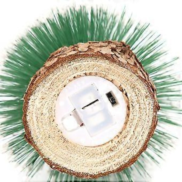 LED-lampor för skrivbord Mini Julgransdekoration Hem Jul Festival Gåva Ornament 25cm / 9.8in Varmt Ljus