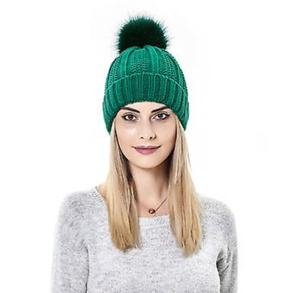 Elastisk Ribbstickad Mössa för Hårskydd Mjuk Mångsidig Köldtålig Mössa för Kvinnor Flickor (Mörkgrå)