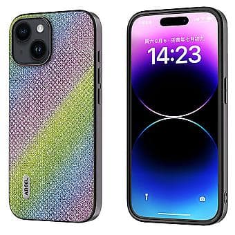 Diamond Black Edge Telefon Cover til iPhone 14 Plus (multifarvet)