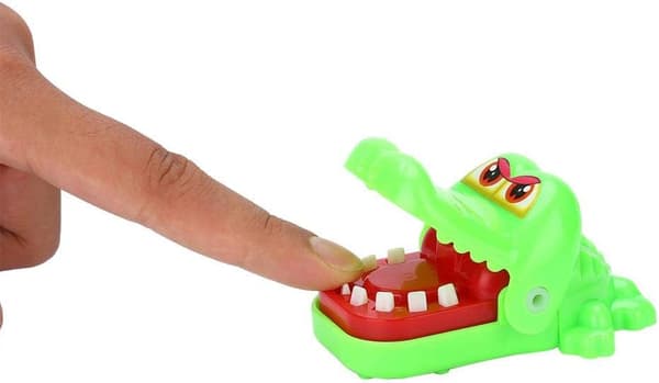 2 stk. Biting Finger Crocodile Game Cute Cartoon Crocodile Kids Ac