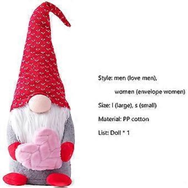 Pehmolelut, Nukkekartooni Ihana Tonttu Joulupukki Täytetty Lelu Jouluun (Sydän-Pieni)