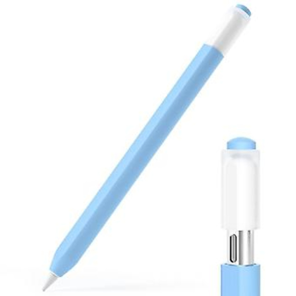 Silikonbeskyttende deksel for Apple Pencil (USB-C) (Himmelblå)