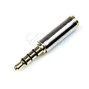 3,5 mm han til 2,5 mm lydhovedtelefonstik hunstik stereoadapterkonverter