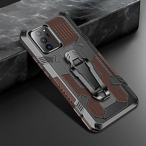 Skyddande PC + TPU-fodral för Samsung Galaxy Note20 (Kaffe)
