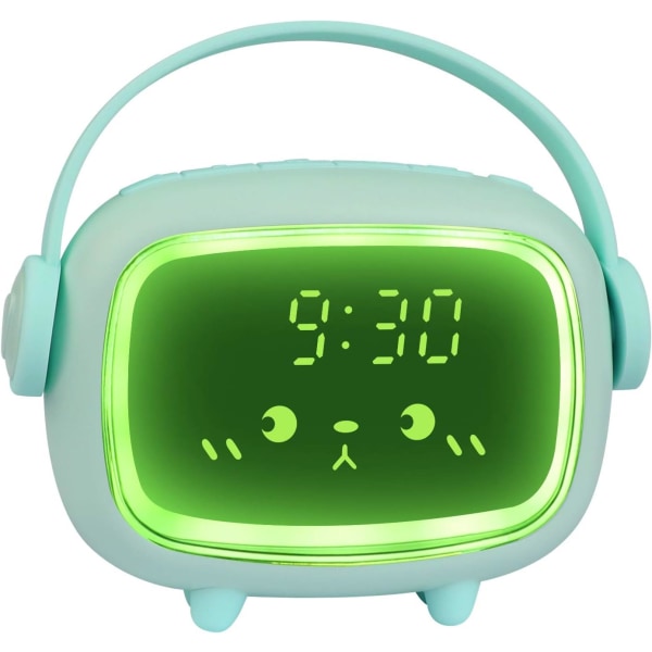 Digital väckarklocka för barn, flickor, pojkar, söt väckarklocka 2 väckarklocka