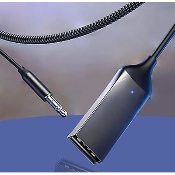 5.0 AUX Audio Adapter Kabel Bil 3.5mm Jack Musik Håndfri Bluetooth Modtager( )