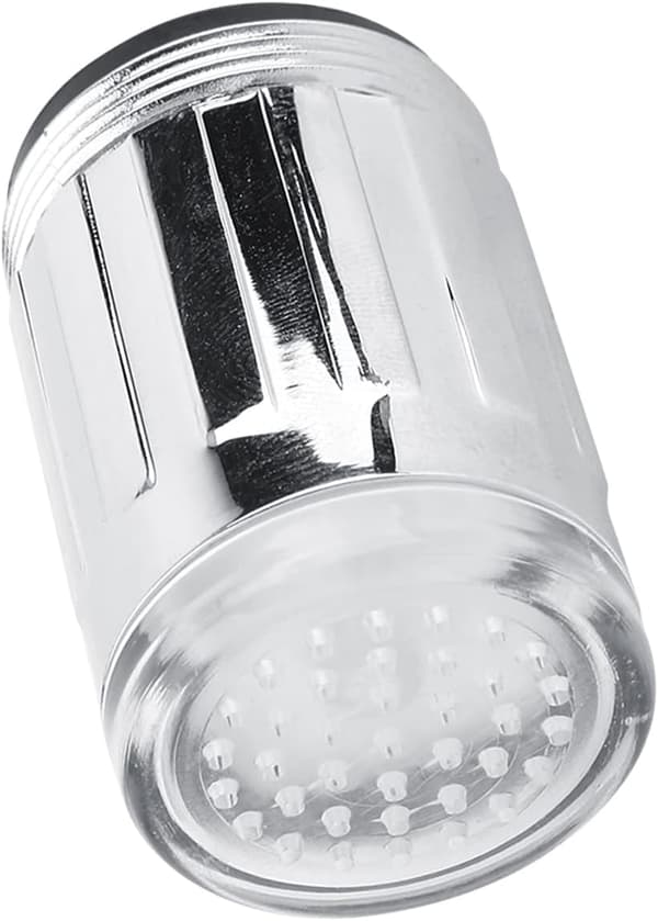 3 farver LED vandhane temperatur sensor (2stk), farveskiftende lys termisk detektor vaskhane