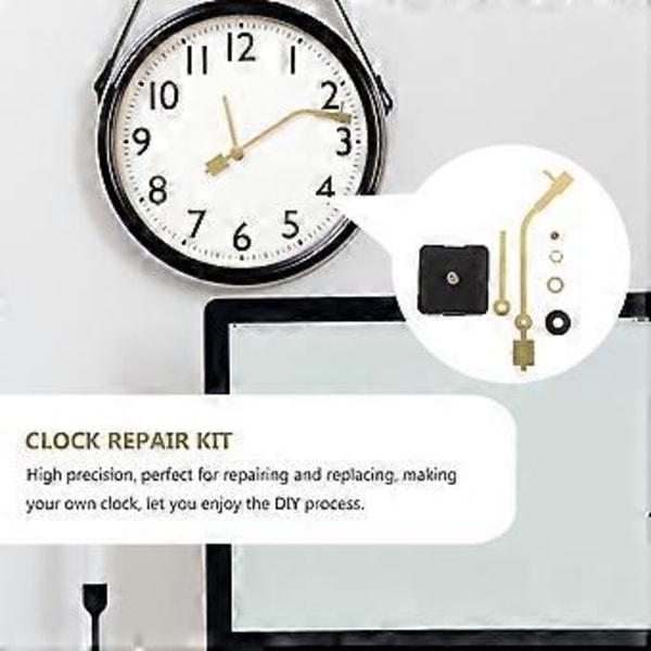 1 Set Klockrörelse Tyst Klocka DIY-delar Klockmekanism Rörelse Ersättning