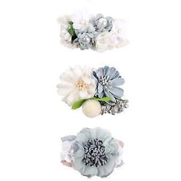 Simuleringsblomst Hårklemmer Piger Hårtilbehør (Sektion A) 3 Stykker (FARVE 4)