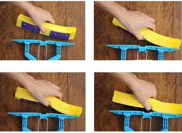 Moppehode Refills Absorberende Svamp, Moppehode, Kostespader -Pakke med