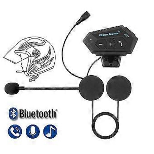Hjälm Hörlurar Bluetooth Motorcykel Headset Bluetooth Hörlurar Motorcykel Hörlurar Brusreducering Mikrofon Gåva