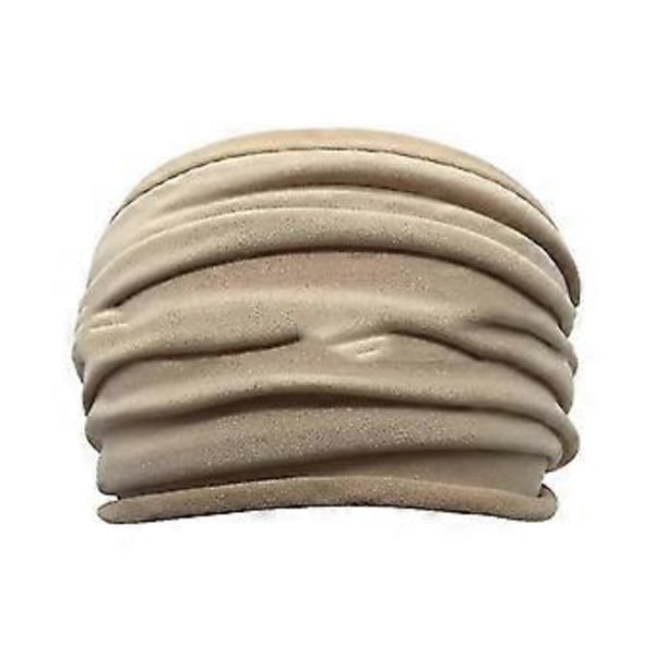 Brede pannebånd for kvinner, løping, pustende hodebånd, vaske ansikt, hårbånd (Beige)
