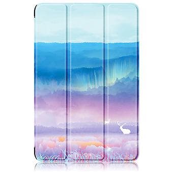 Smart Læder Tablet Etui Til Samsung Galaxy Tab A9 Plus (Drømmende Hjorte)